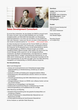 Sales Development Consultant