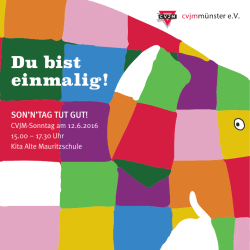 Du bist einmalig!