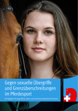 sexuelle Übergriffe - Schweizerischer Verband für Pferdesport