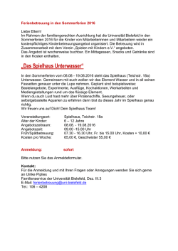 Info - Universit&auml;t Bielefeld
