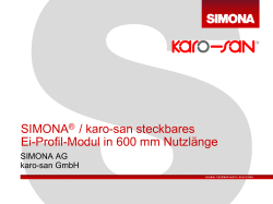 SIMONA® / karo-san steckbares Ei-Profil-Modul in - karo