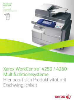 Xerox WorkCentre™ 4250 / 4260 Multifunktionssysteme Hier paart