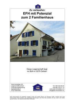EFH mit Potenzial zum 2 Familienhaus