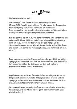 ins Blaue - Freizeit