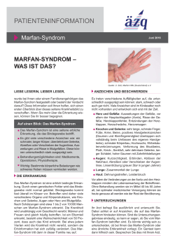 Marfan-Syndrom - Patienten