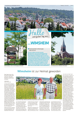 wimsheim - Pforzheimer Zeitung