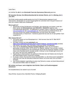Informationen zum Stadtradeln