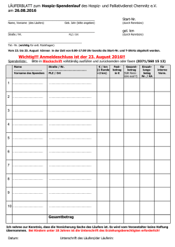 der Läuferblatter ( 66 KB PDF Format )