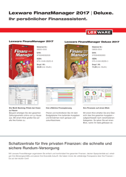 Lexware FinanzManager 2017 | Deluxe. - Future-X