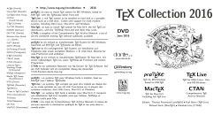 Collection 2016 TEX