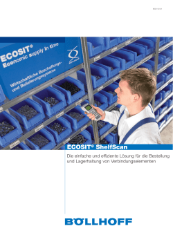 ECOSIT® ShelfScan - Böllhoff Deutschland