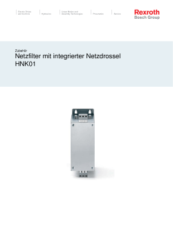 Netzfilter mit integrierter Netzdrossel HNK01