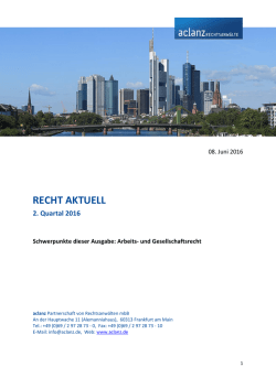recht aktuell
