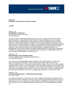 SWR2 Wissen Juli 2016