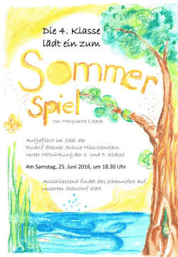 Flyer - Rudolf Steiner Schule Münchenstein
