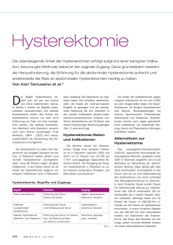 Hysterektomie