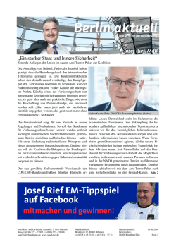Ein starker Staat und Innere Sicherheit