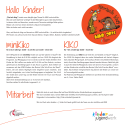KiKo und Musical-Flyer hier als PDF herunterladen