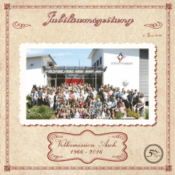 Jubil&auml;umszeitung - Volksmission Asch