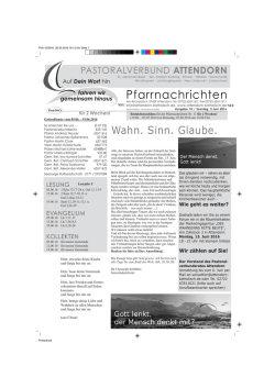 bis 19. Juni - Pastoralverbund Attendorn