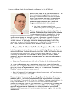 Interview - Das Demographie Netzwerk