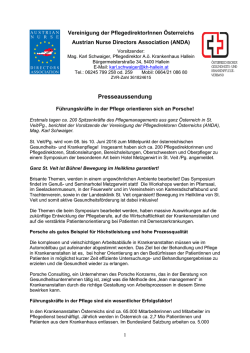Presseaussendung - Österreichischer Gesunden