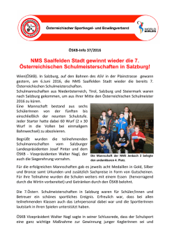 Informationen - SSKV Salzburger Sportkeglerverband