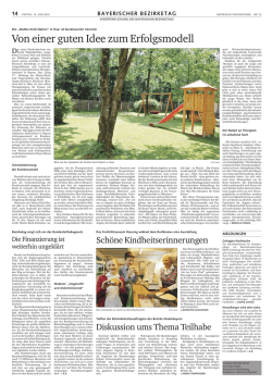Die vollst&auml;ndigen Seiten des Bayerischen Bezirketags Teil 1