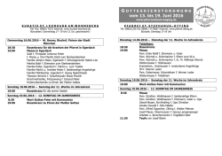 Gottesdienstordnung kw 24 13.6.