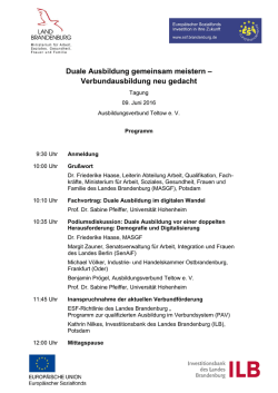 Duale Ausbildung gemeinsam meistern