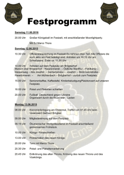 Festprogramm