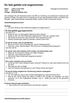 Du bist geliebt und angenommen - FEG Illnau