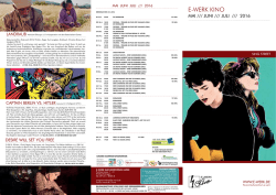 E-Werk Kinoprogramm Juni 2016