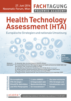 HTA - PHARMIG Academy