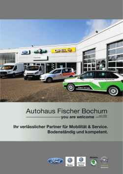 Firmen Broschüre - Autohaus Fischer Bochum GmbH