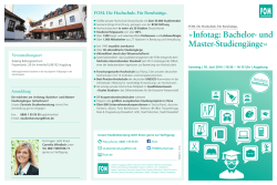 Infotag: Bachelor- und Master-Studieng&auml;nge