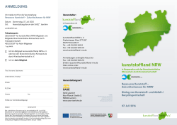 Programm - kunststoffland NRW