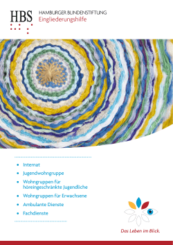 Eingliederungshilfe - Hamburger Blindenstiftung