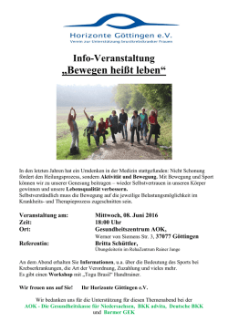 herunterladen - Gesundheitsregion G&ouml;ttingen eV