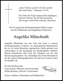Angelika Münchrath - Ev. Gemeindehaus Widdersdorf