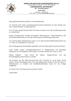 Infoschreiben - LG Waterkant