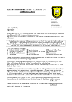 Information - Judo Mainburg