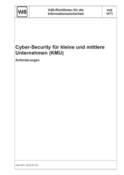 Cyber-Security für kleine und mittlere Unternehmen (KMU)