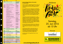 Flyer Kirchgassfest - Musikverein Meilen