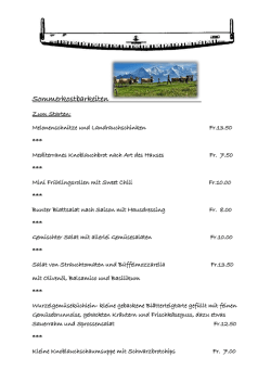 Sommerkostbarkeiten