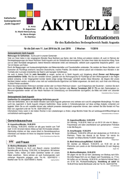 Informationen - Katholischer Seelsorgebereich Sankt Augustin