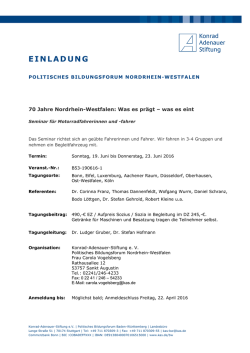 Programm - Konrad-Adenauer