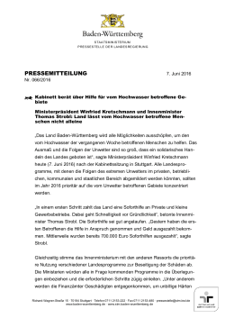 Pressemitteilung - Baden