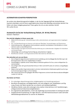 Assistent/in (m/w)