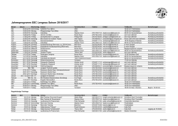 Jahresprogramm SSC Lengnau Saison 2016/2017